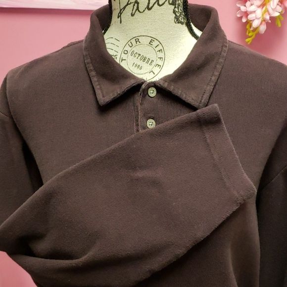 Pierre 🧡🖤 Cardin Wine Red Shirt Blouse Top - Picture 8 of 9